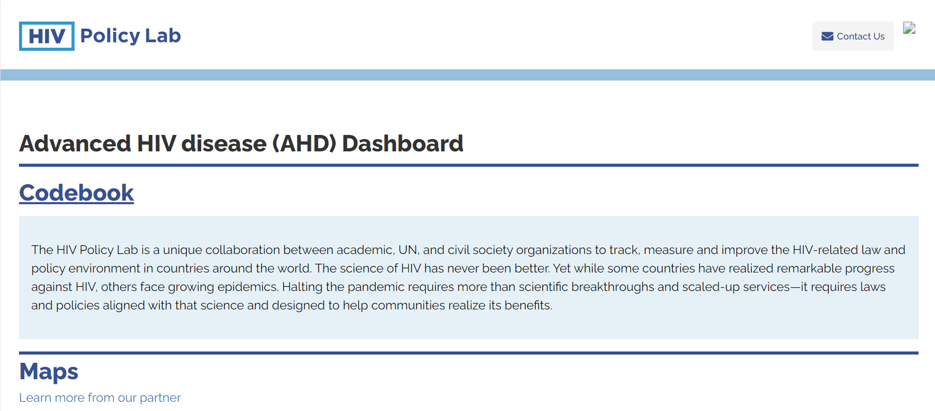 Releasing next month - Advanced HIV Disease Dashboard